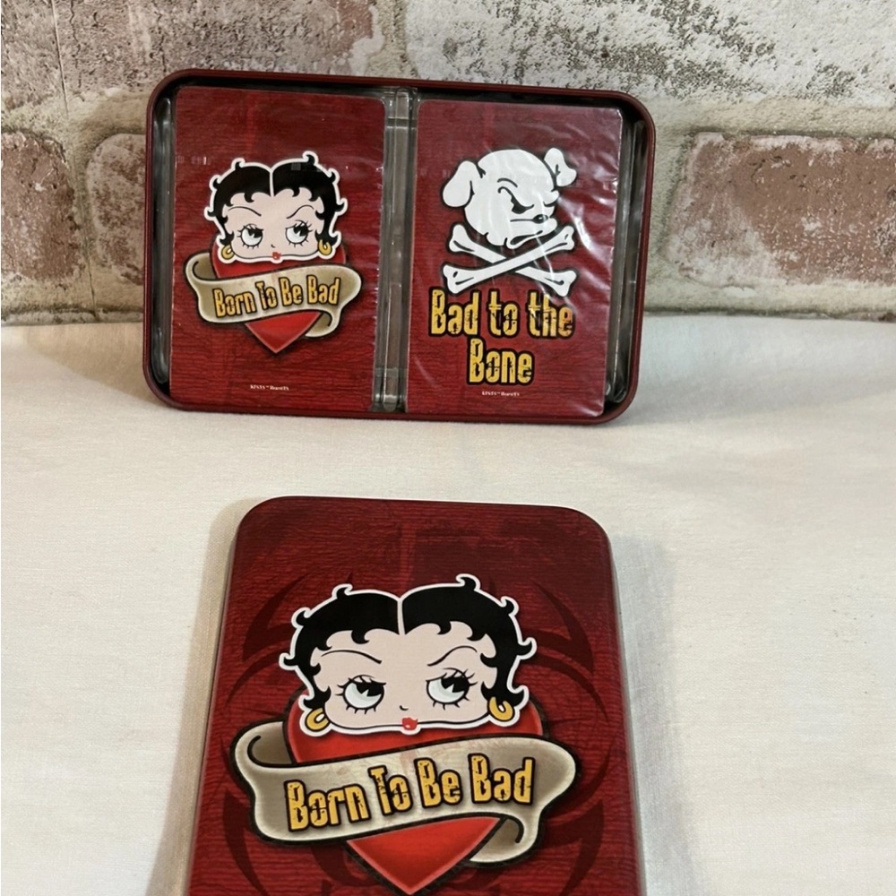 BETTY BOOP BORN TO BE BAD PLAYING CARD SET